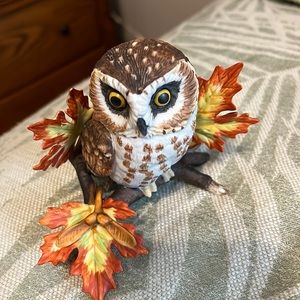 Lenox Saw Whet Owl bird figurine